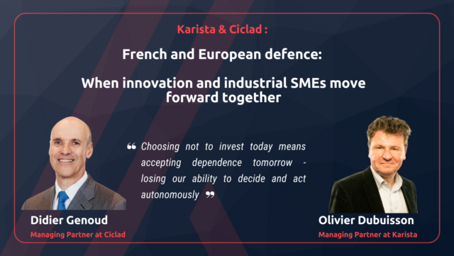 French and European defence: When innovation and industrial SMEs move forward together